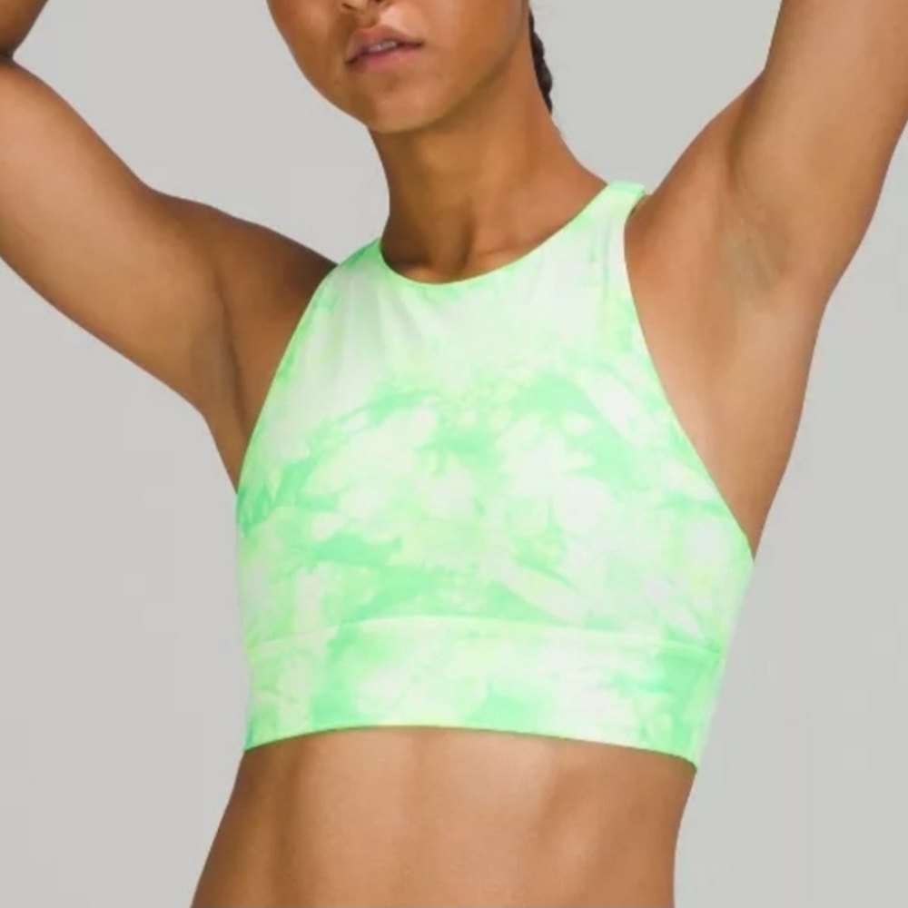 Lululemon Long Line Energy Tie Dye Bra Size 12